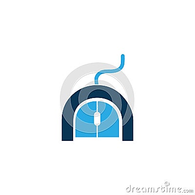 mouse computer identity template icon design element Vector Illustration