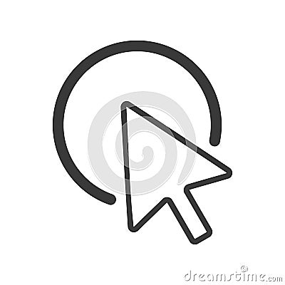 Mouse Cursor Selection Vector Vector Illustration