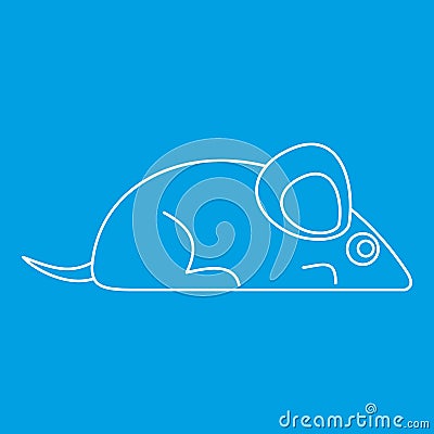 Mouse icon, outline style Vector Illustration