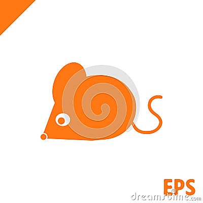 Mouse icon stock vector illustration flat design Vector Illustration