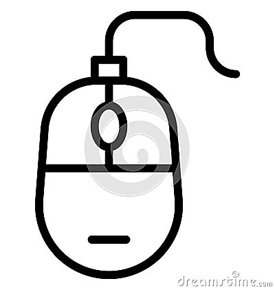 Mouse Isolated Vector Icon That can be easily Modified or Edited. Vector Illustration