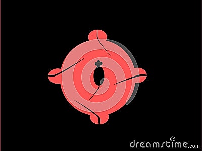 Mouse. Picture mystery. Vector Illustration