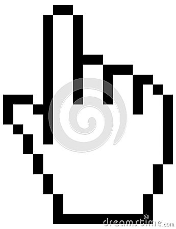 Mouse pointer hand Vector Illustration