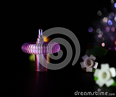 Mouse scroller wheel with dark background photograph Stock Photo