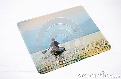 Mousepad of personal design Stock Photo