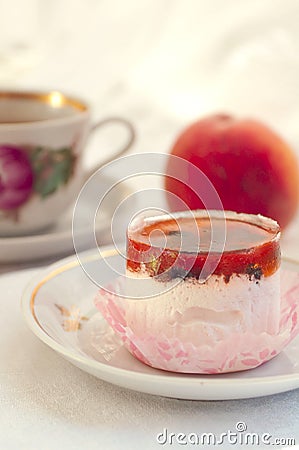 Mousse jelly cake Stock Photo