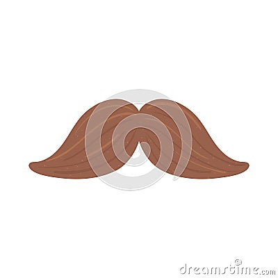 moustache hipster trendy Vector Illustration