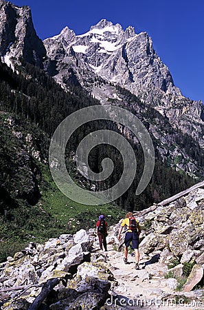 Moutain hikers Editorial Stock Photo