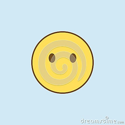 mouth to lock 2 colored line icon. Simple yellow and brown element illustration. mouth to lock concept outline symbol design from Cartoon Illustration
