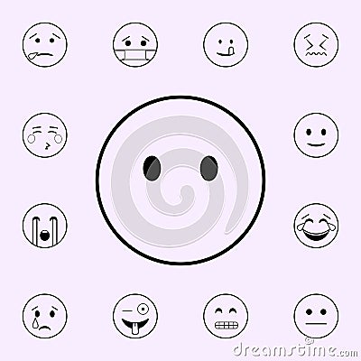 mouth to lock icon. Emoji icons universal set for web and mobile Stock Photo