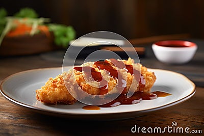 Mouthwatering chicken. Generate Ai Stock Photo