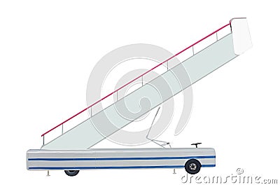 Movable boarding ramp Stock Photo