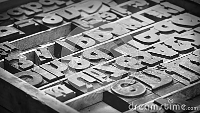 Movable type Stock Photo