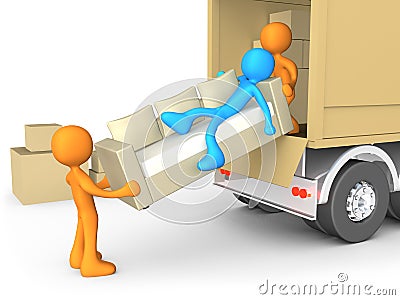 We Move It For You Stock Photo