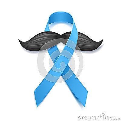 Movember - prostate cancer awareness month. Men`s health concept. Vector Illustration