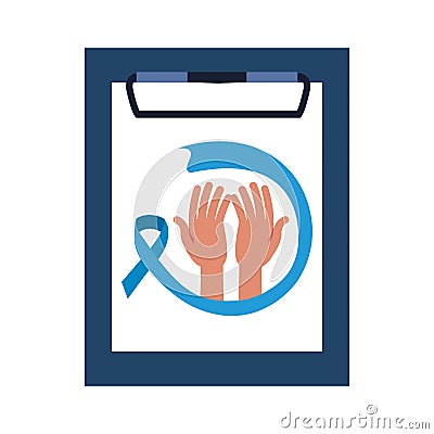 Movember prostate cancer day Vector Illustration