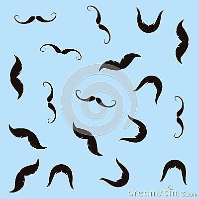 Movember prostate cancer day Vector Illustration