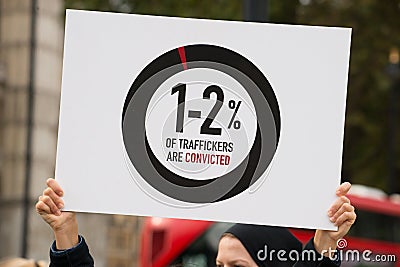 The A21 movement, campaign against human trafficking and slavery. Editorial Stock Photo