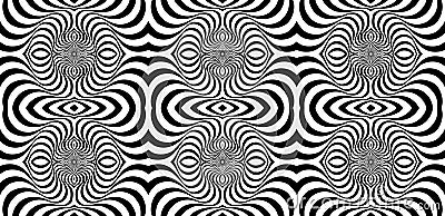Movement illusion background Vector Illustration