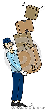 Mover Cartoon Illustration