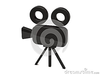 Movie Camera icon Stock Photo