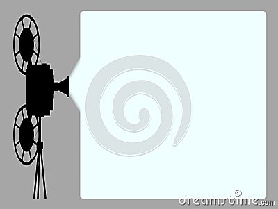 Movie Cine Projector Background Stock Photo