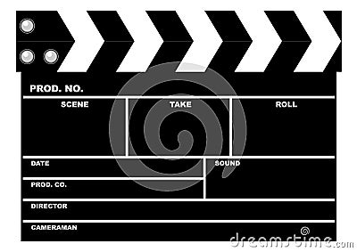 Movie clapboard Vector Illustration