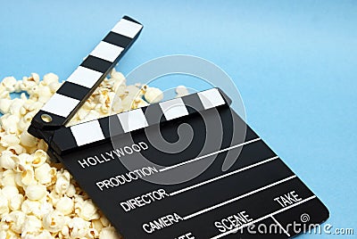 Movie Clapboard Stock Photo