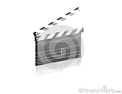 Movie ClapBoard Vector Illustration