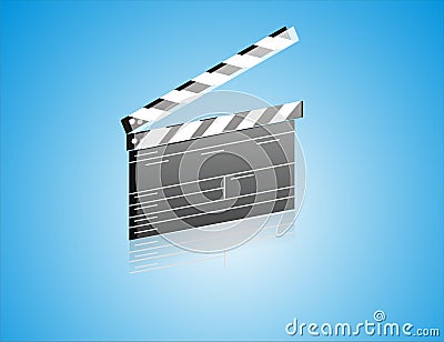 Movie ClapBoard Vector Illustration