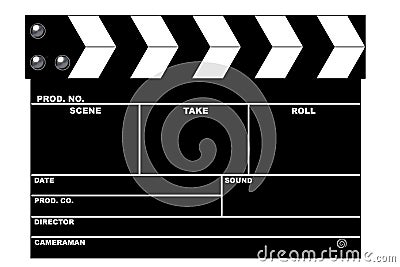 Movie clapboard Stock Photo