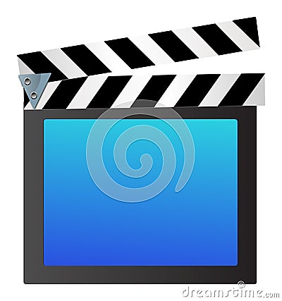 Movie clapper Vector Illustration