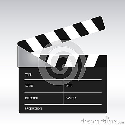 Movie clapper Vector Illustration