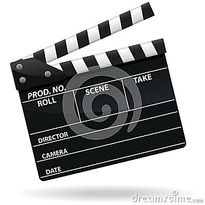 Movie Clapper Icon Vector Illustration