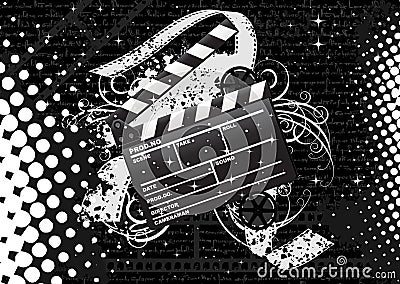 Movie clapperboard Vector Illustration