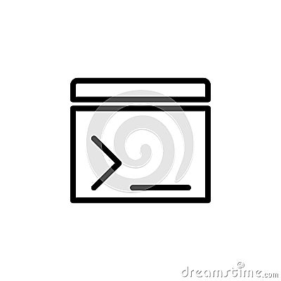movie cracker icon. Element of minimalistic icons for mobile concept and web apps. Thin line icon for website design and developme Stock Photo