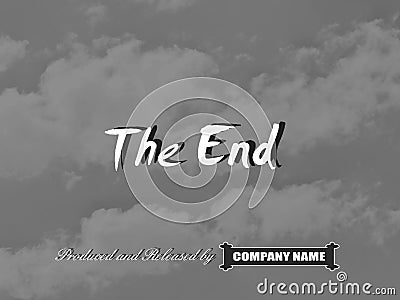 Movie ending screen Cartoon Illustration