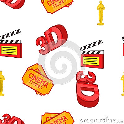 Movie pattern, cartoon style Vector Illustration