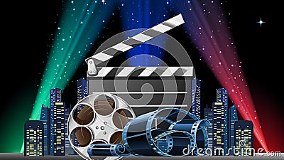 Movie Premiere Show Cartoon Illustration