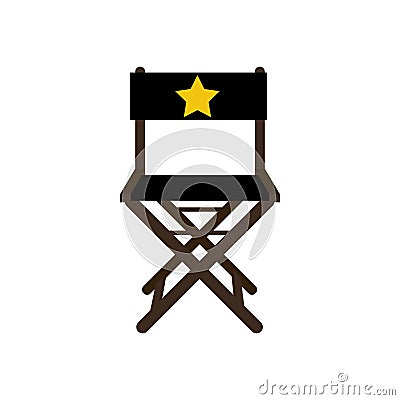 Movie star chair Vector Illustration