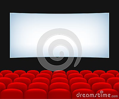 Movie theater hall Vector Illustration