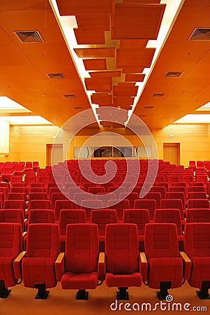 Movie Theater Seats Stock Photo