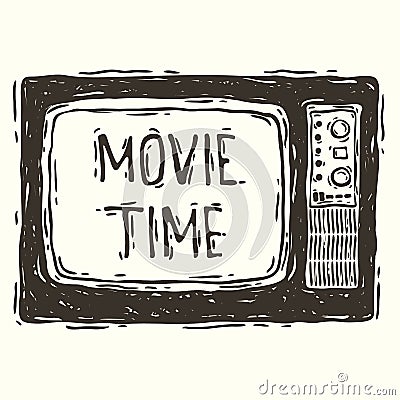 Movie time Vector Illustration