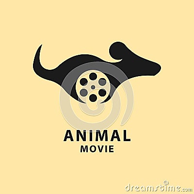 Movie Video Cinema Cinematography Animal Film Vector Illustration