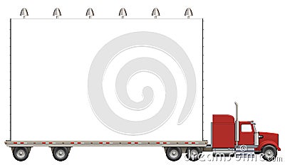 Moving Billboard Stock Photo