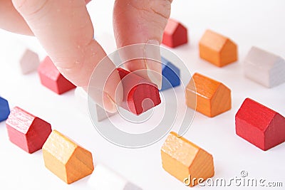 Moving in concept Stock Photo
