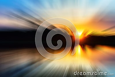 Moving Fastest High speed concept Stock Photo