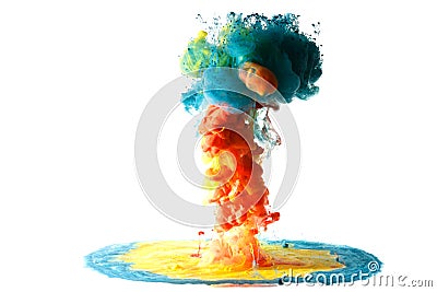 Moving fluid and mix Stock Photo