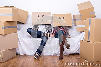 Moving home Stock Photo