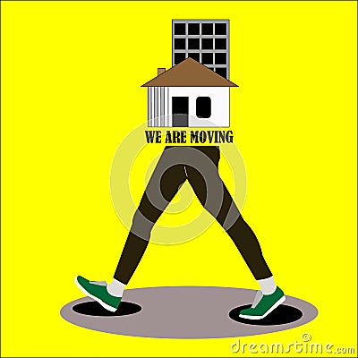 Moving house or office Vector Illustration